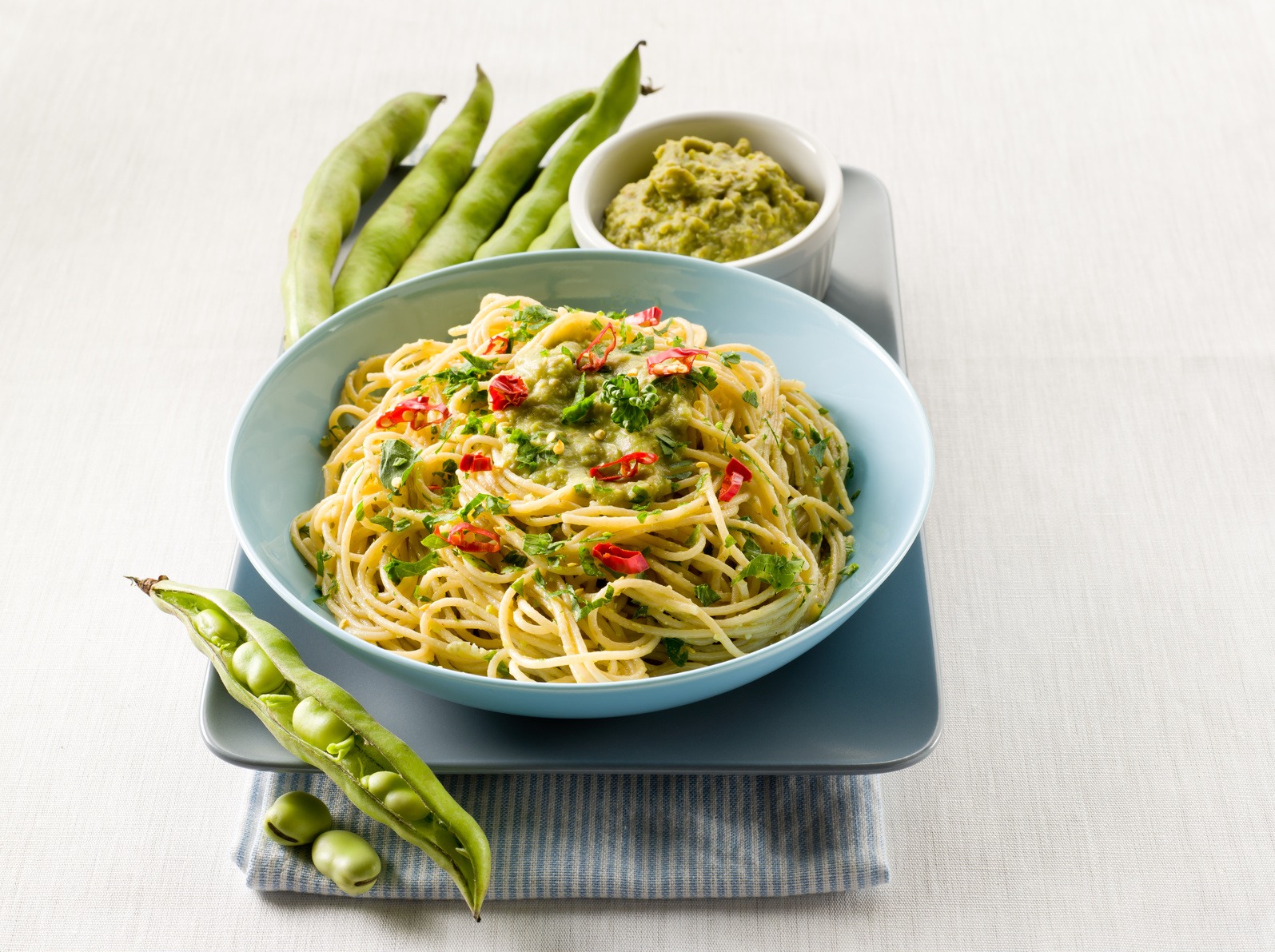 Spring Recipe: Fava Beans & Peas Pasta