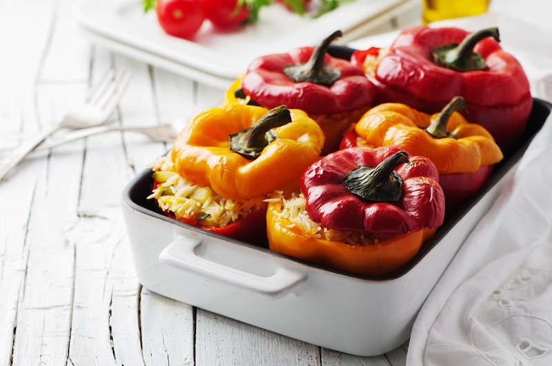 Healthy Stuffed Peppers for National Nutrition Month